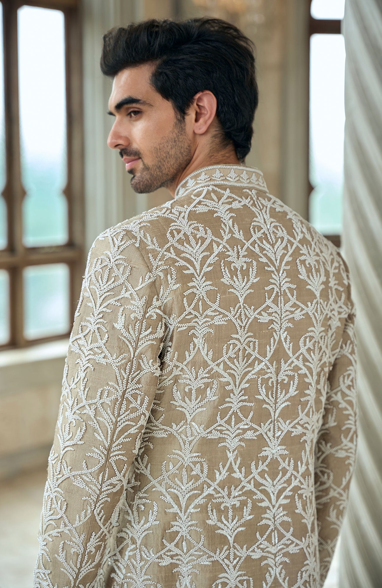 Coffee Sherwani Set