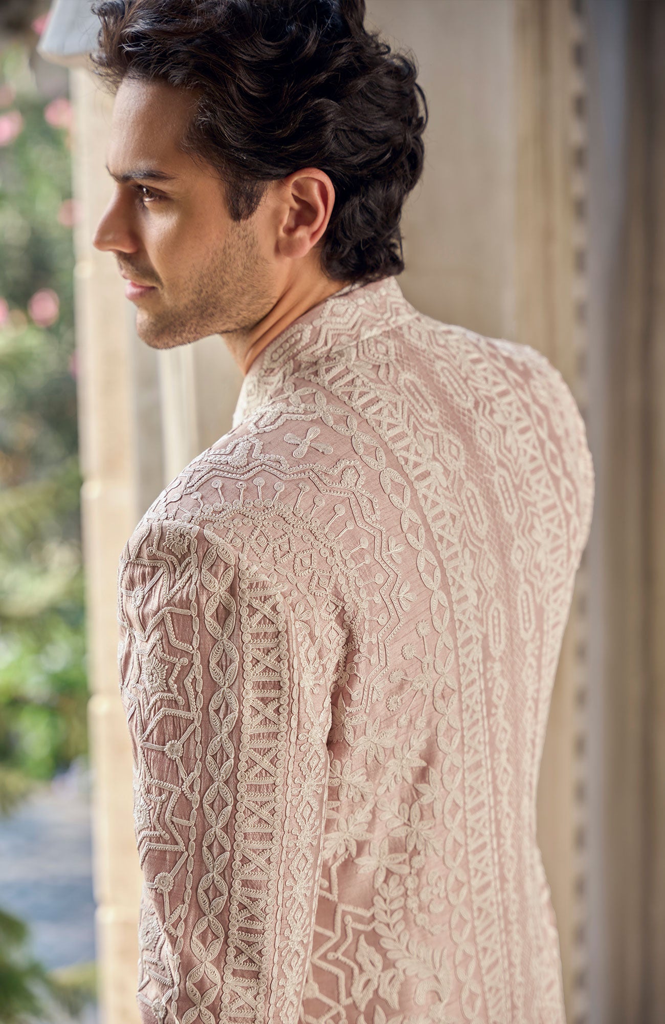 Dusty Rose Open Jacket Set