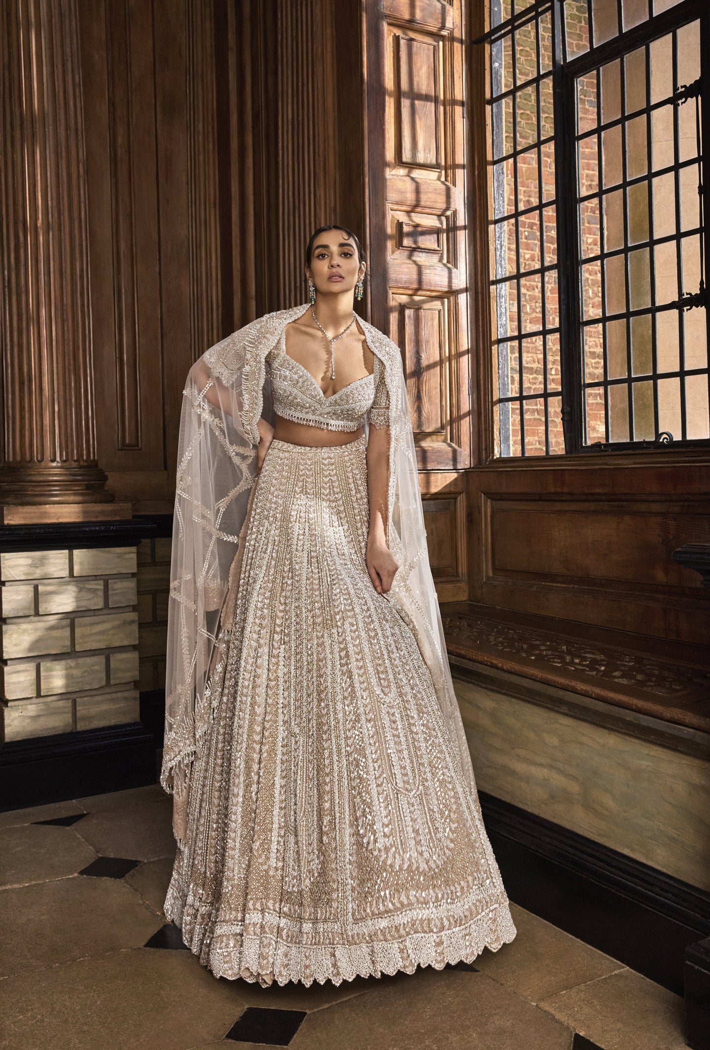 Champagne Pearl designer Lehenga Set