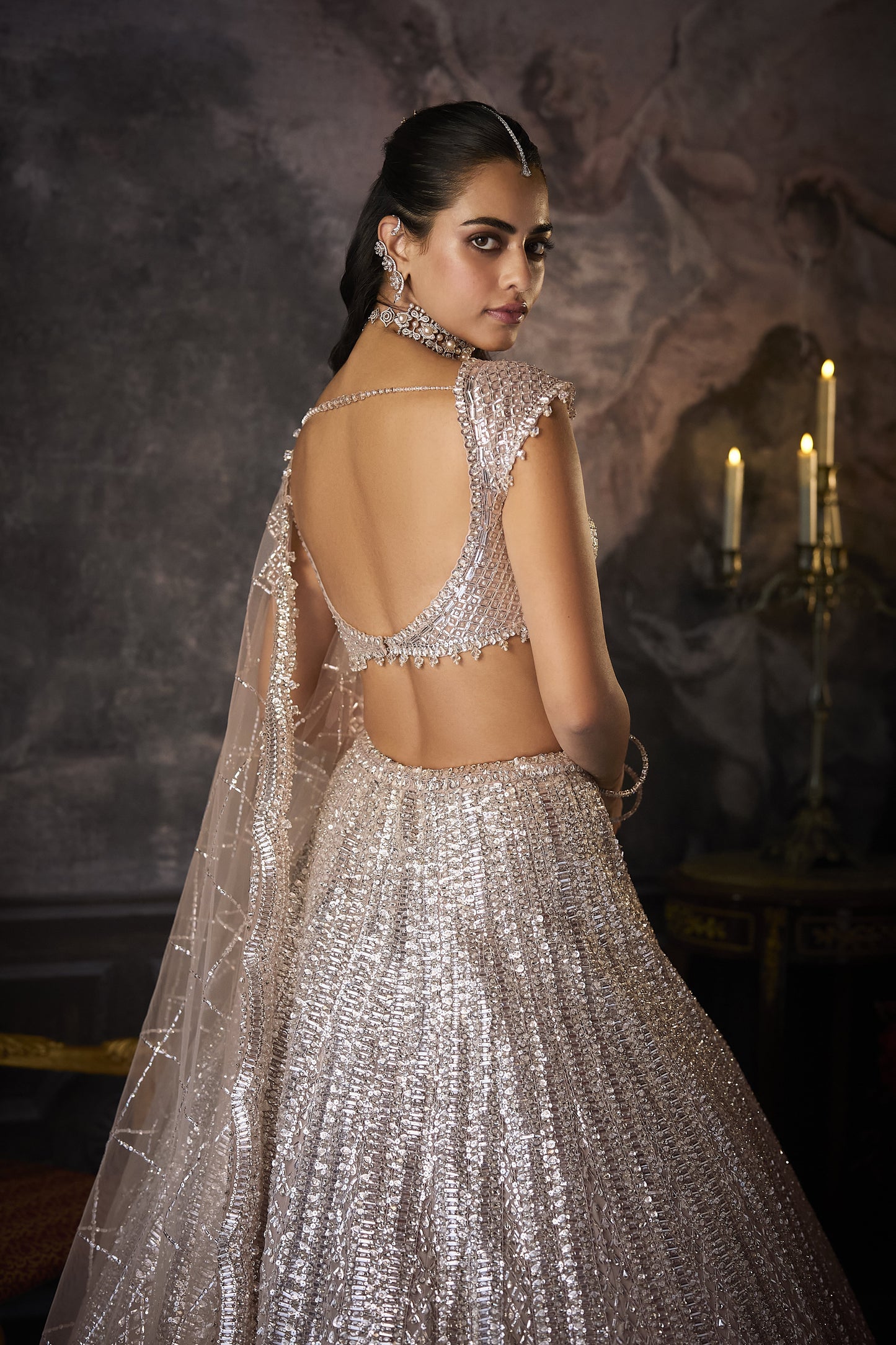 Dusty Mauve Lehenga Set