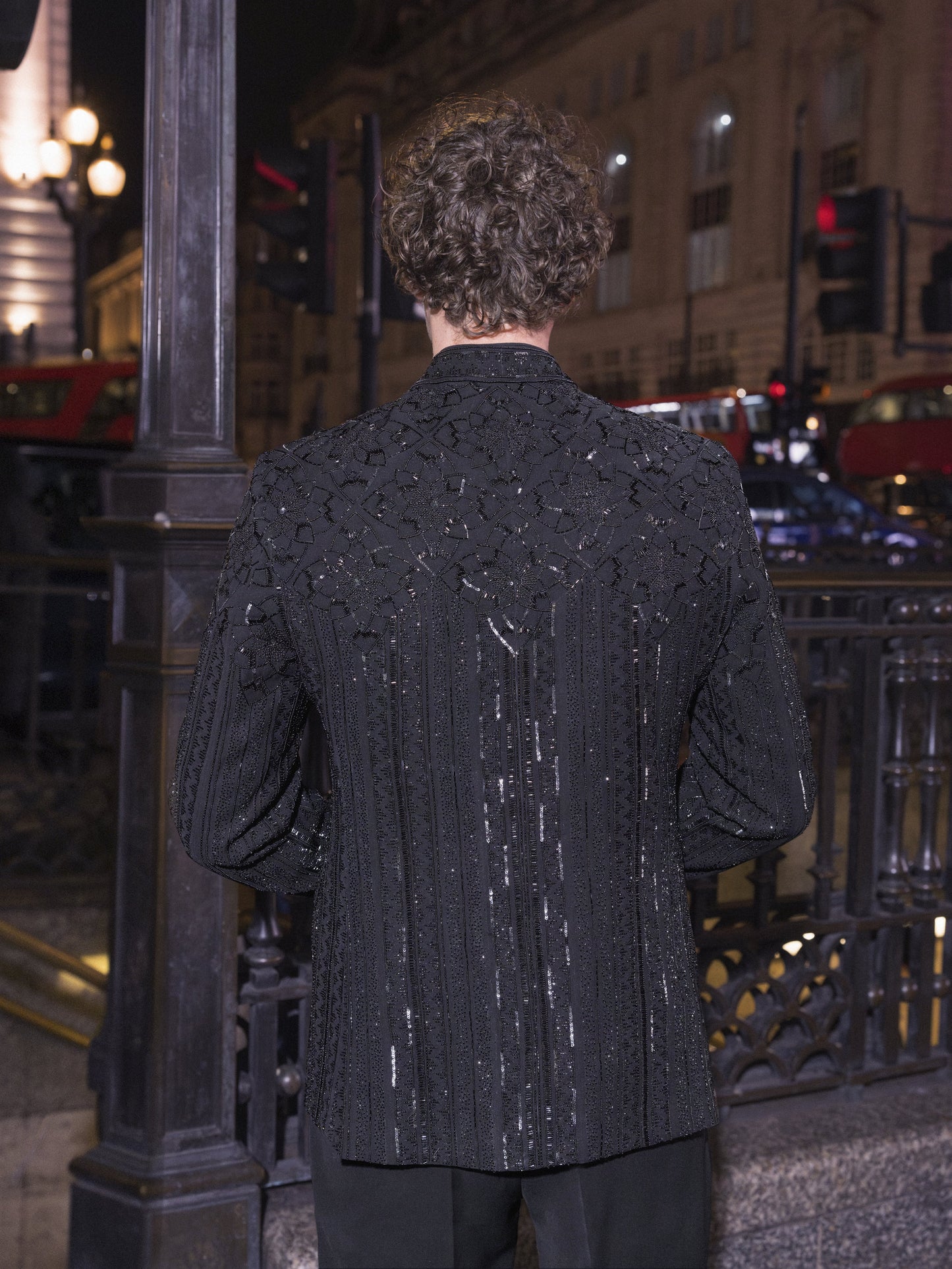 Black Bandhgala Designer Kurta Set for men