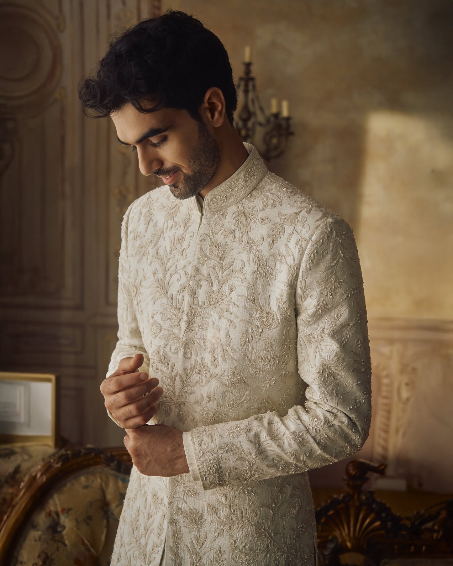 Ivory Sherwani Set