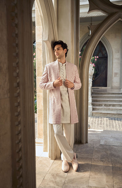 Dusty Rose Open Jacket Set