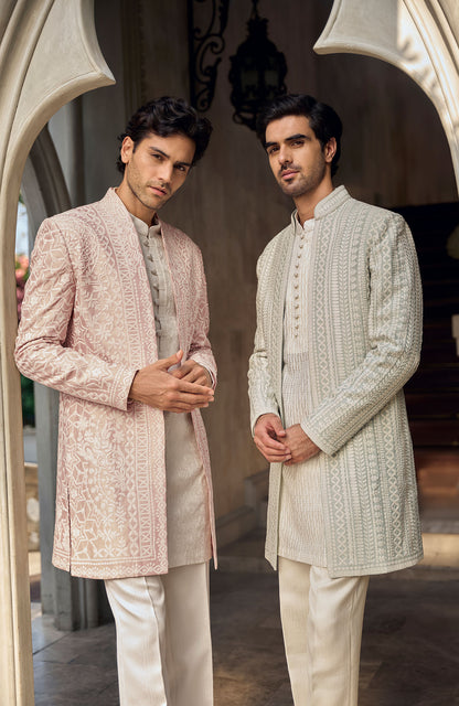 Dusty Rose Open Jacket Set
