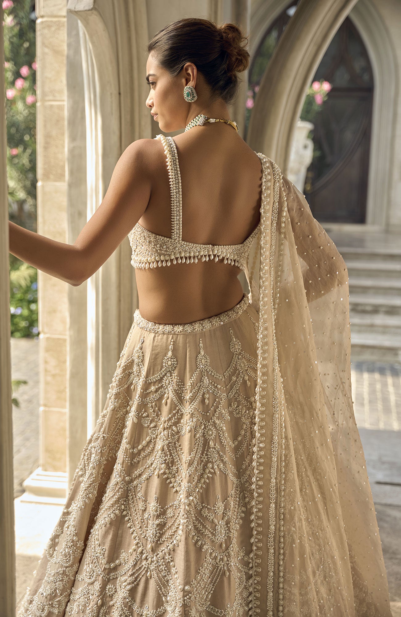 Nude Chandelier Lehenga Set