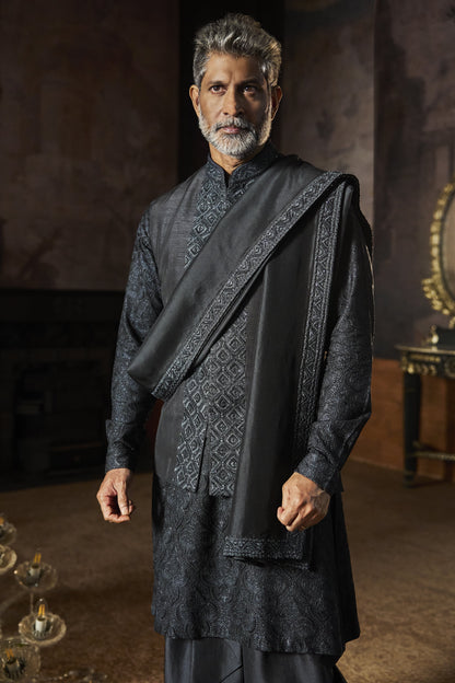 Charcoal Grey Bundi Set