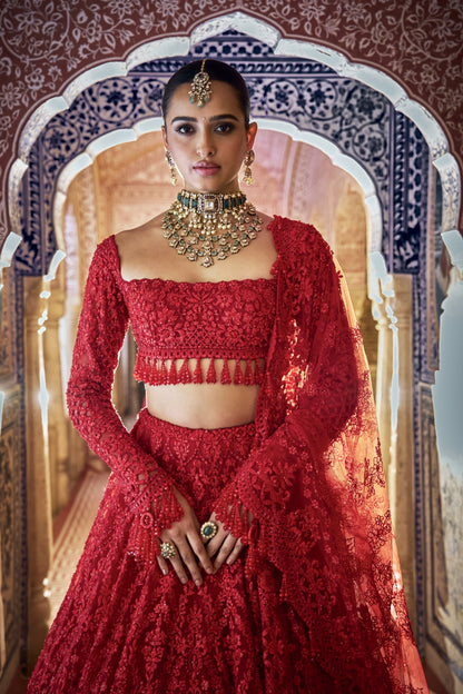 Red Lehenga Set