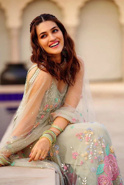 Kriti Sanon In Three-Dimensional Floral Garara Set