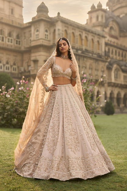 Rose Gold Lehenga Set