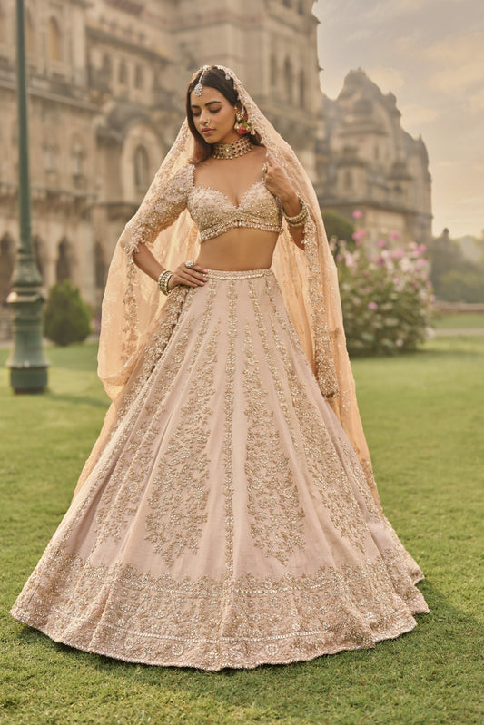 Rose Gold Lehenga Set