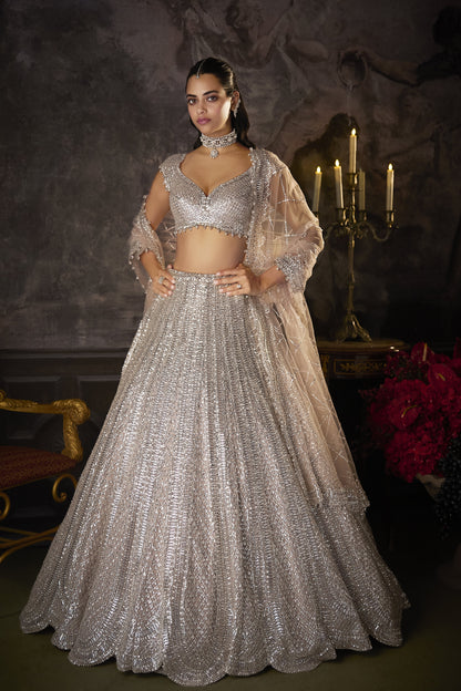 Dusty Mauve Lehenga Set