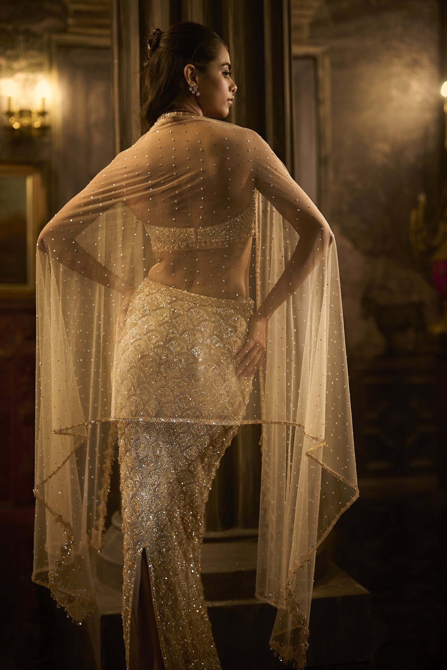 Light Gold Skirt Set