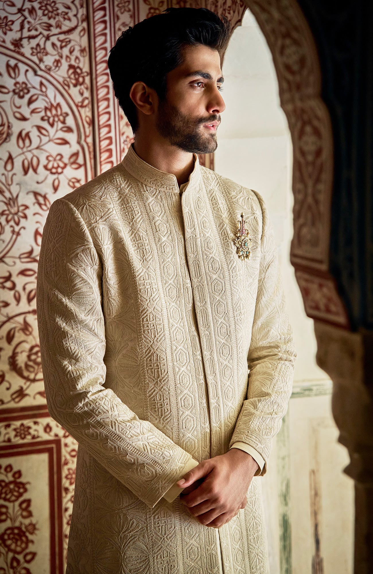 Champagne Gold Sherwani Set