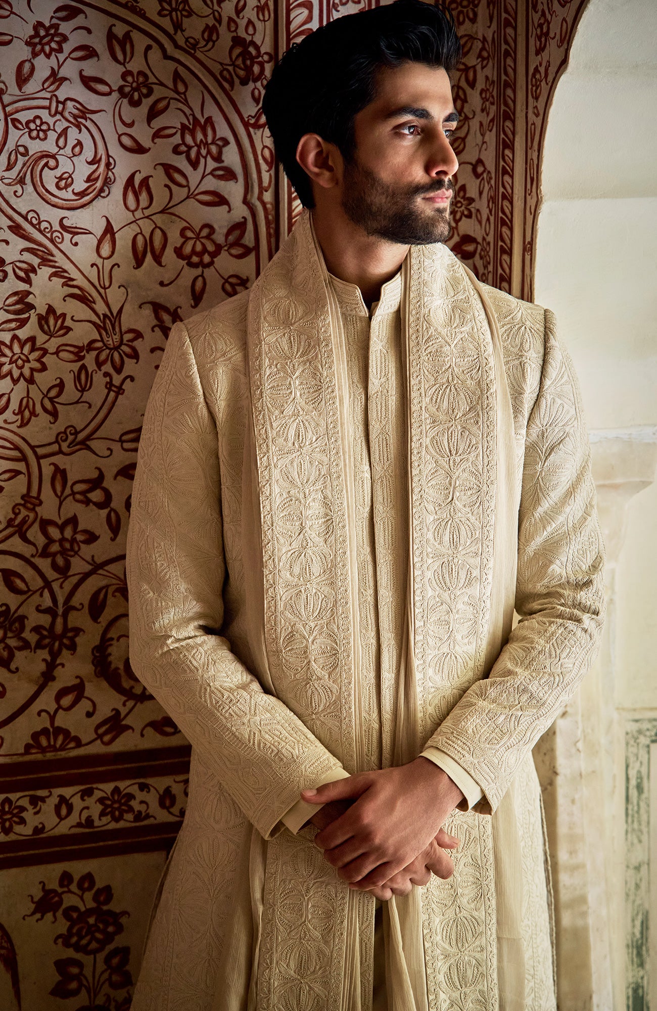 Champagne Gold Sherwani Set