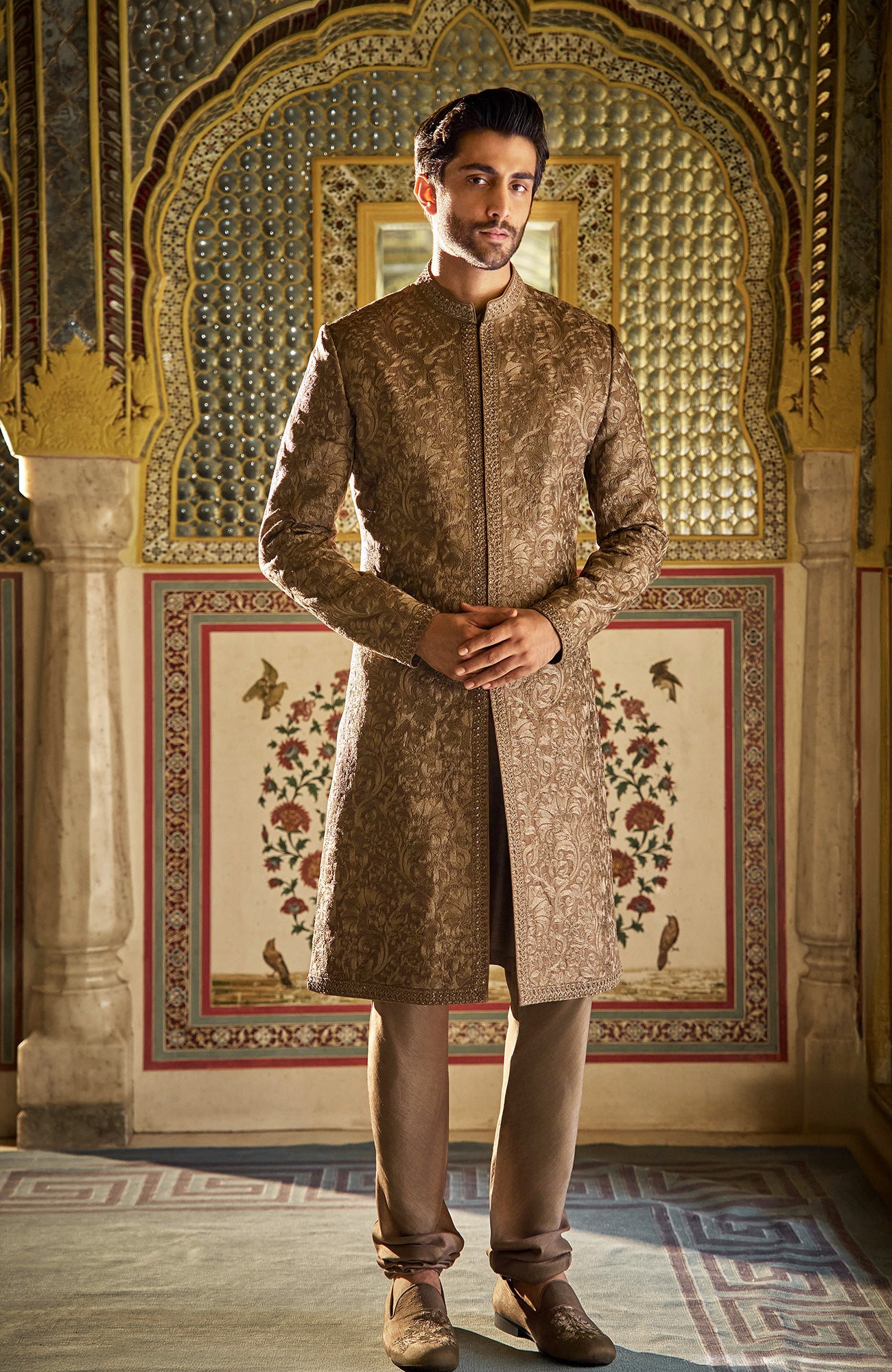 Slate Sherwani Set