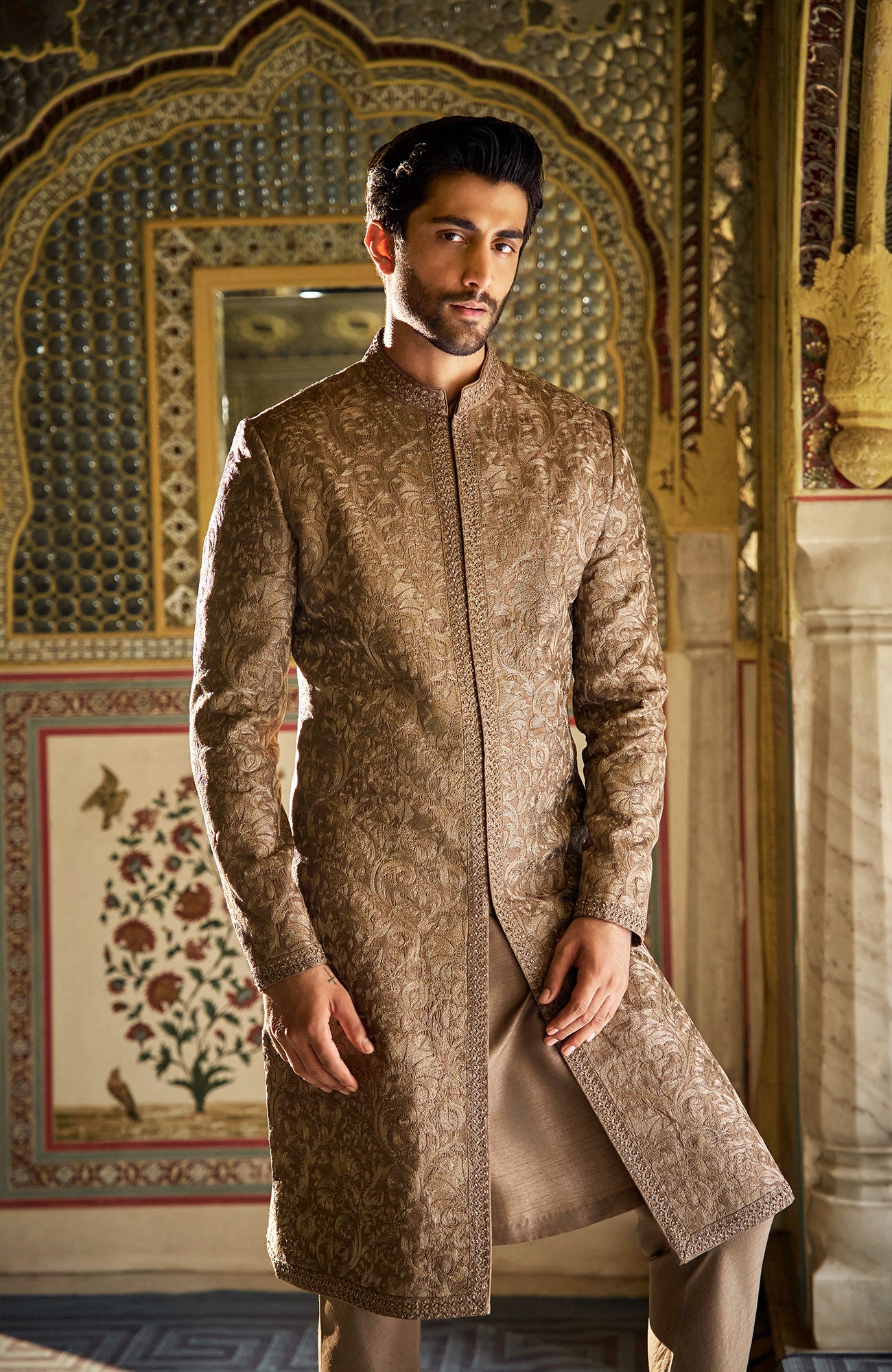 Slate Sherwani Set