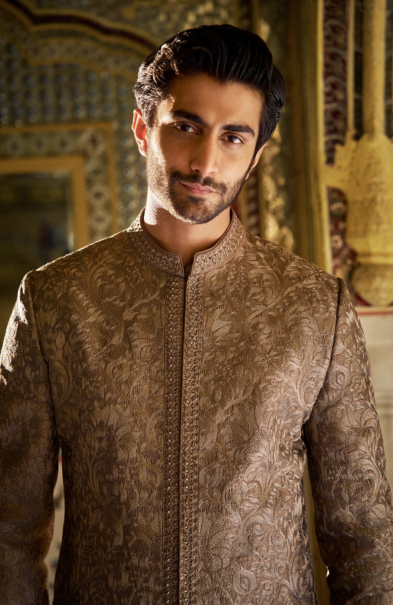 Slate Sherwani Set