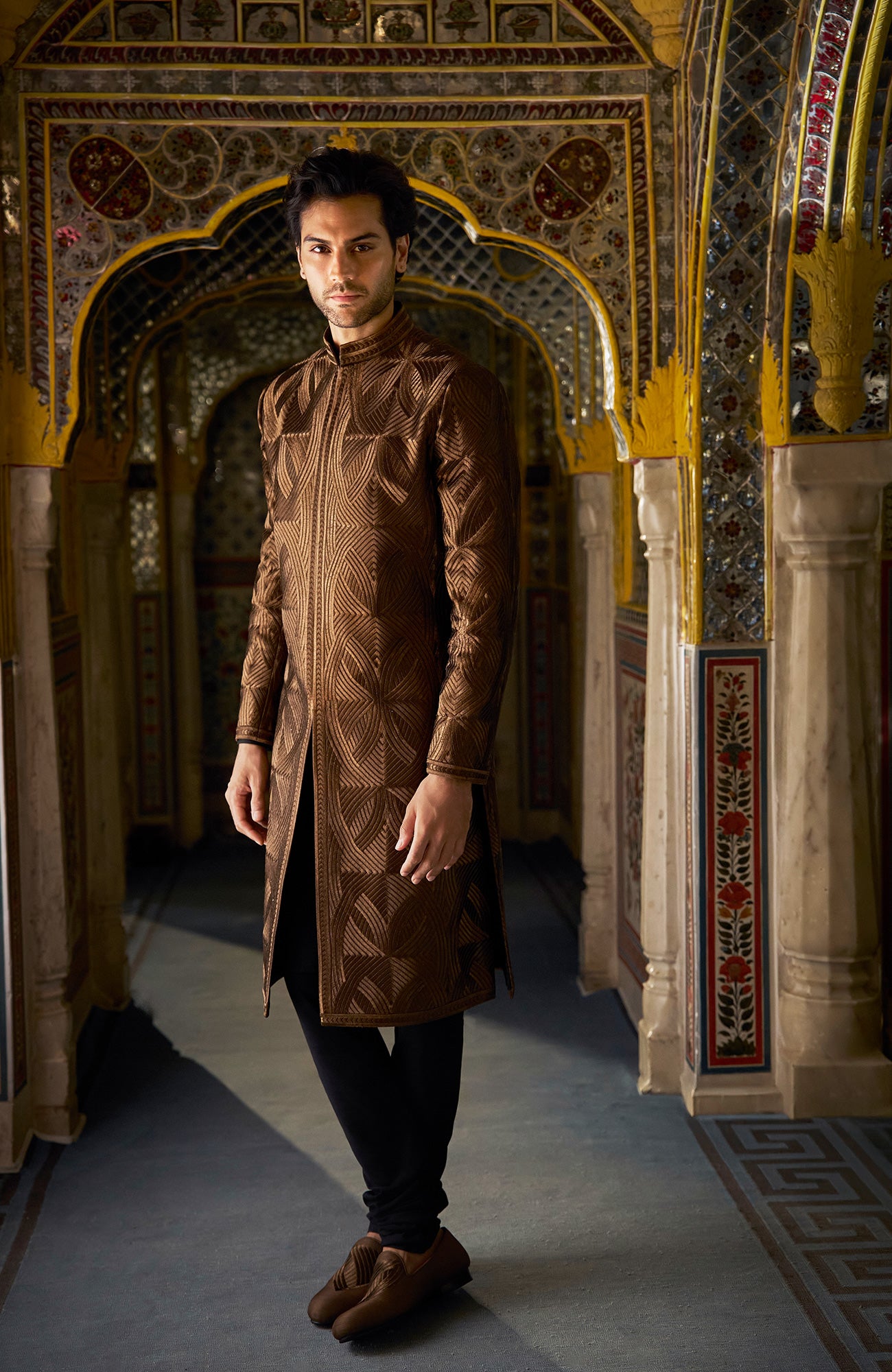 Bronze Sherwani Set