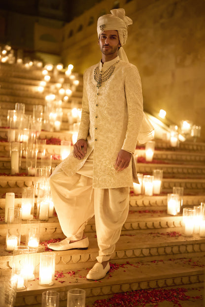 Ivory Sherwani Set