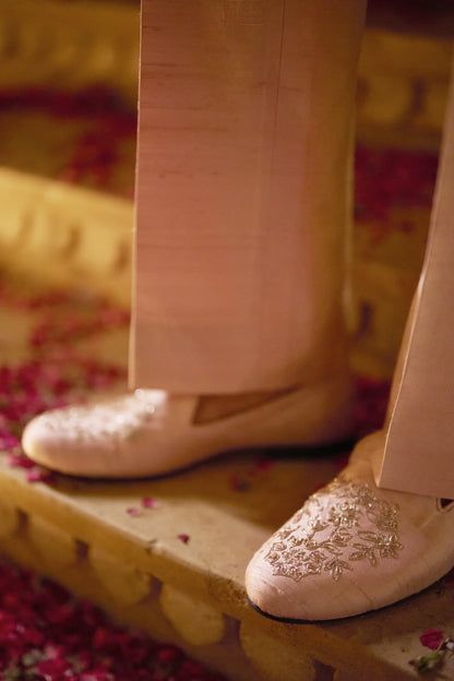 Pink Zardosi Sherwani Set