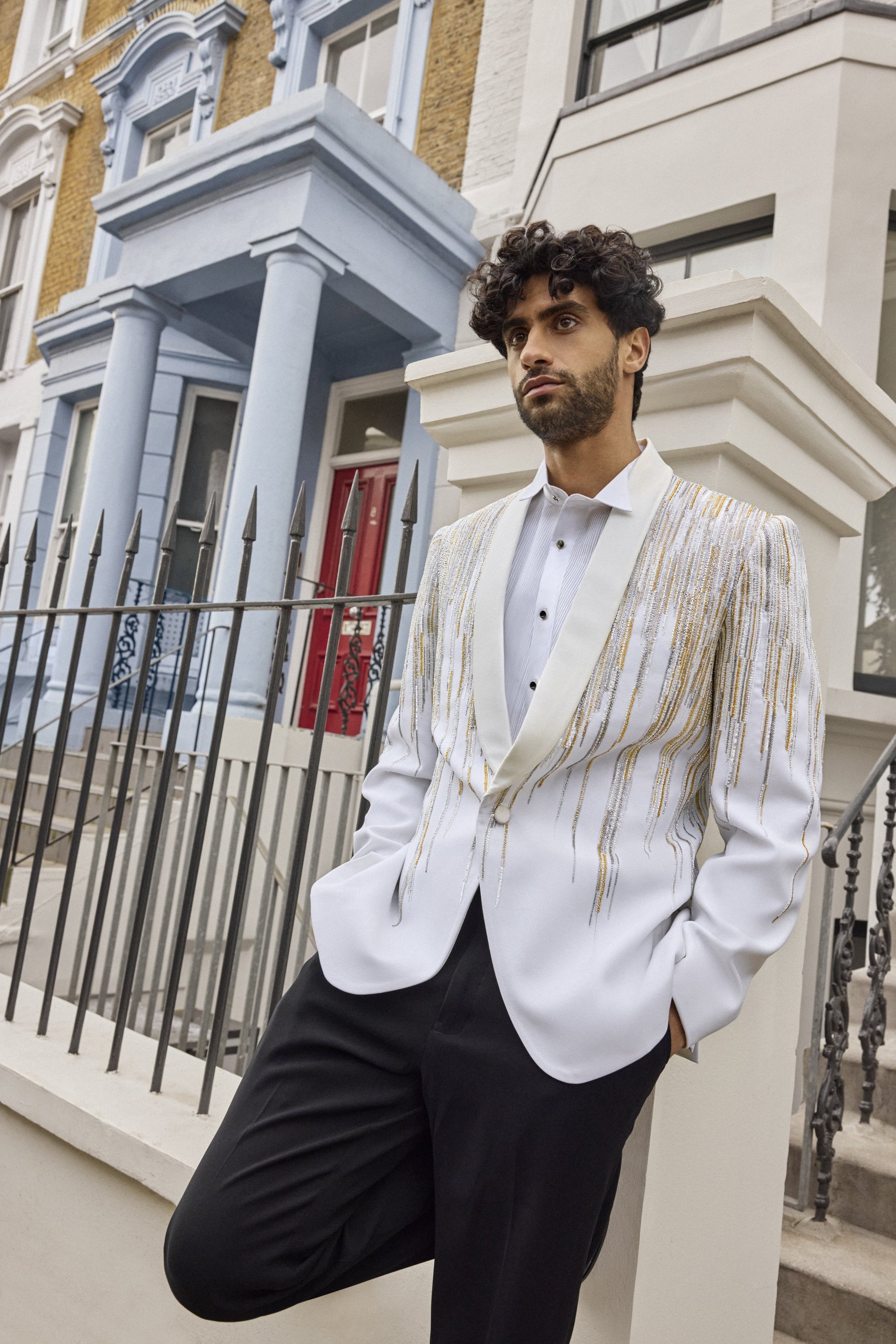 Classic Ivory Designer Tuxedo Set
