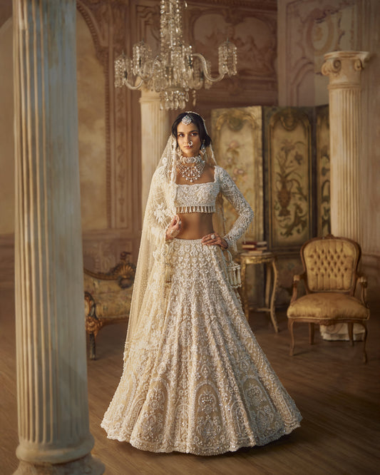 Nude Pearl Lehenga Set