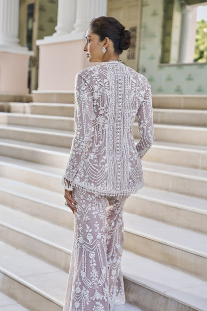 Mauve Dori Sharara Set