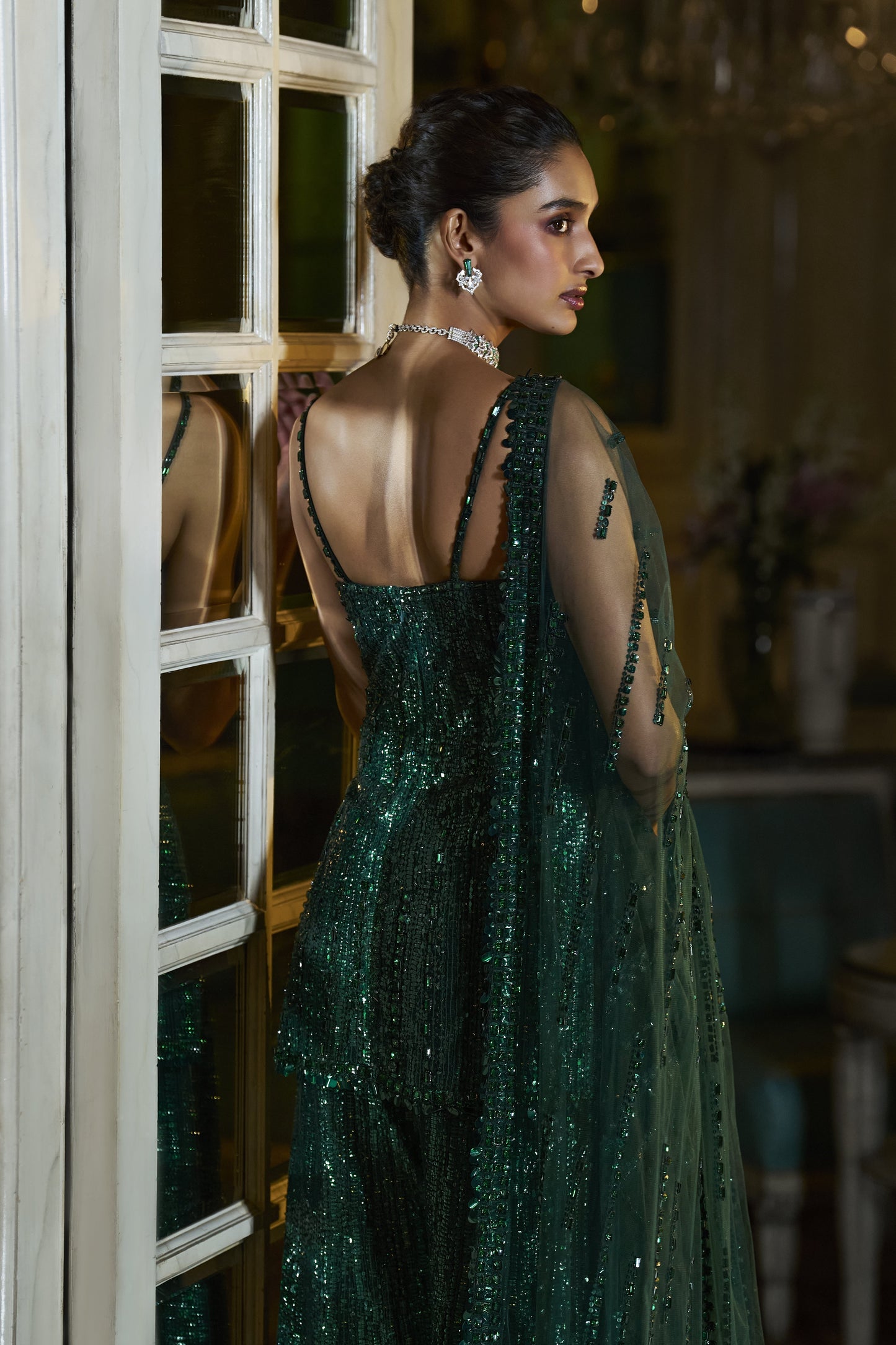 Emerald Green Sharara Set