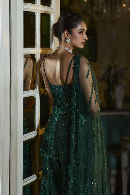 Emerald Green Sharara Set