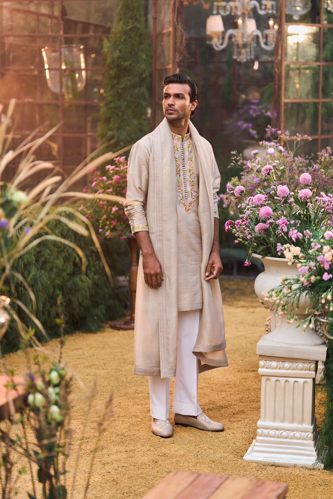 Greige Kurta Set