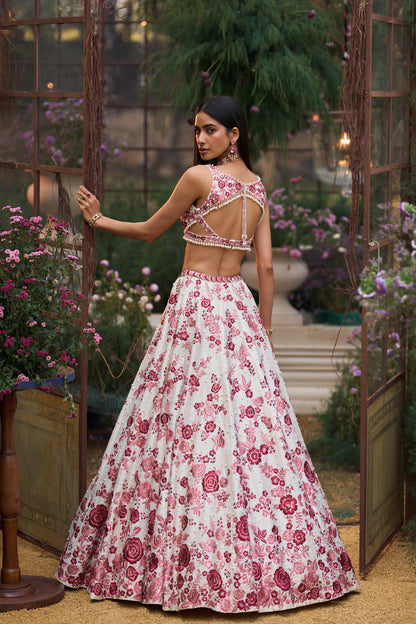 Ruby Floral Lehenga Set