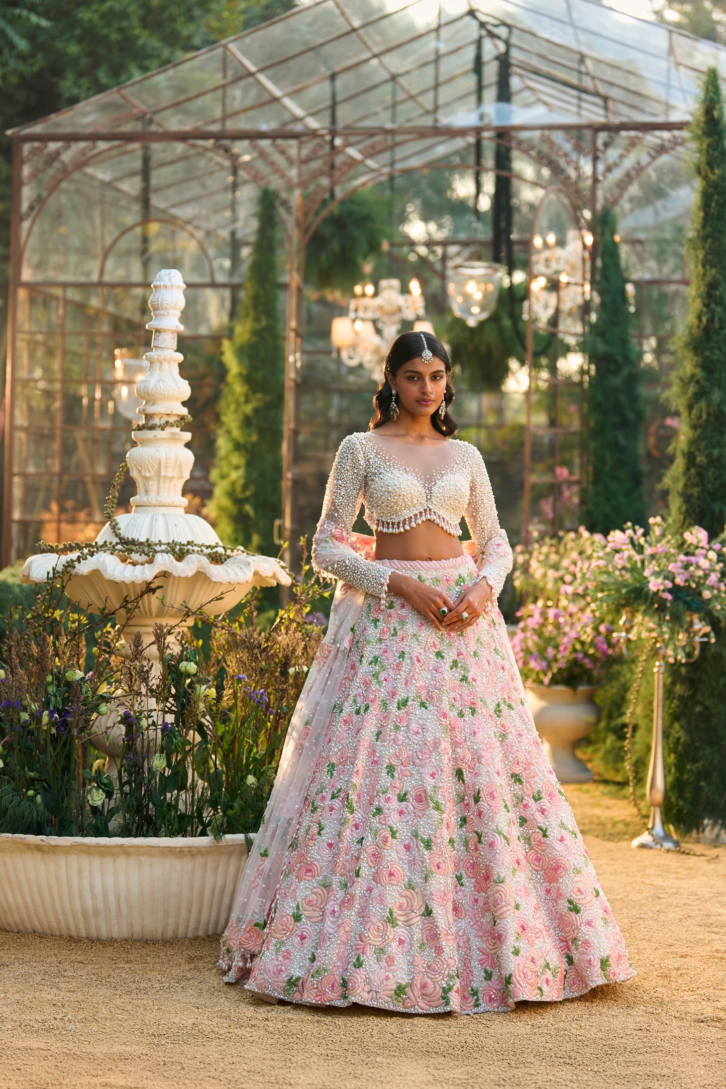 Pearl Floral Lehenga Set