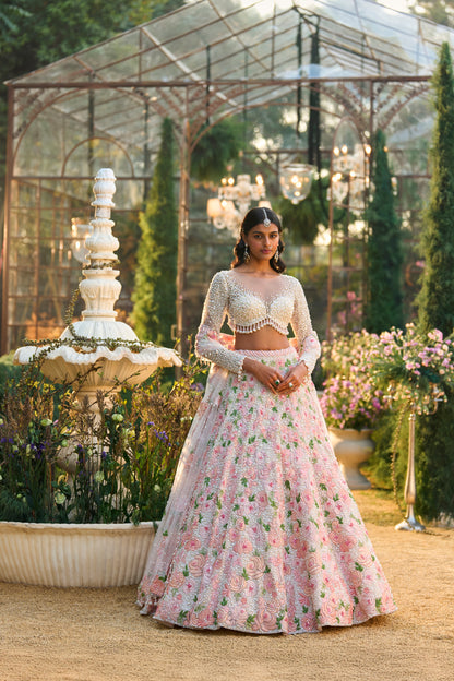 Pearl Floral Lehenga Set