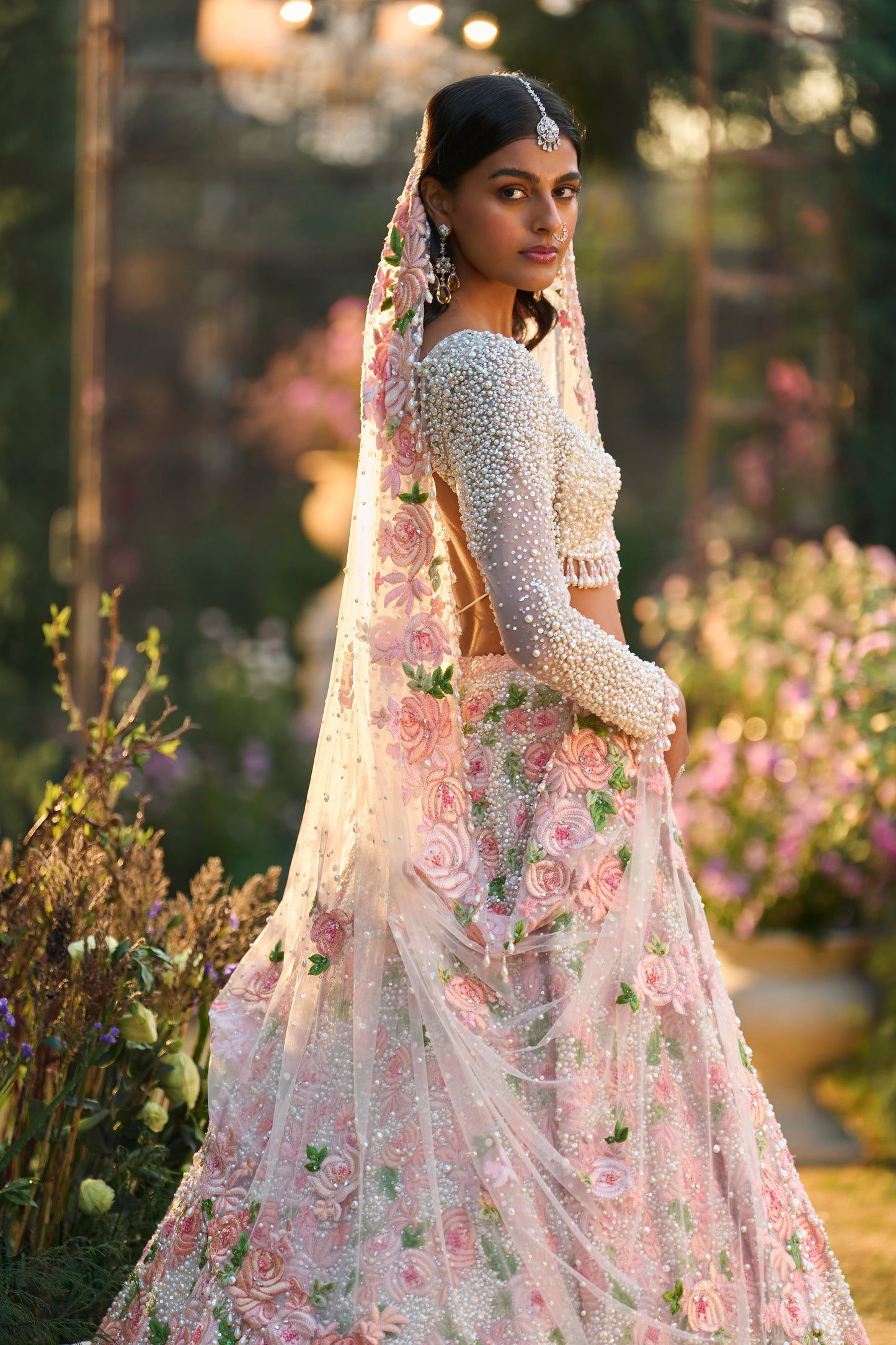 Pearl Floral Lehenga Set