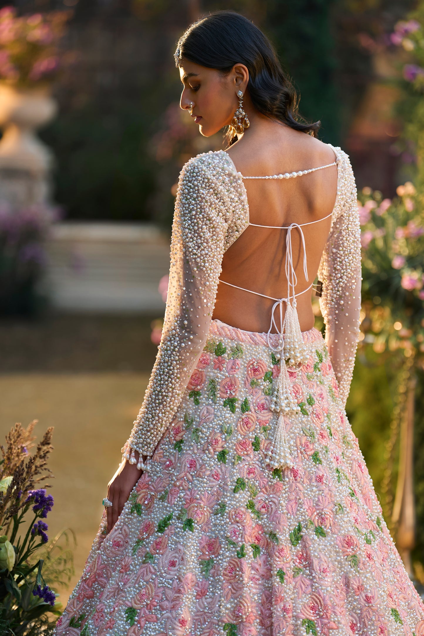 Pearl Floral Lehenga Set