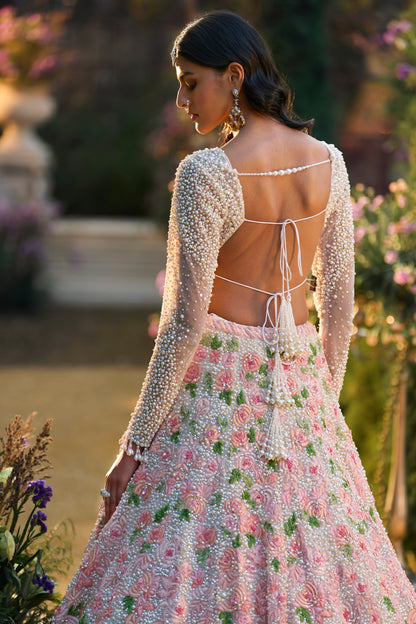 Pearl Floral Lehenga Set