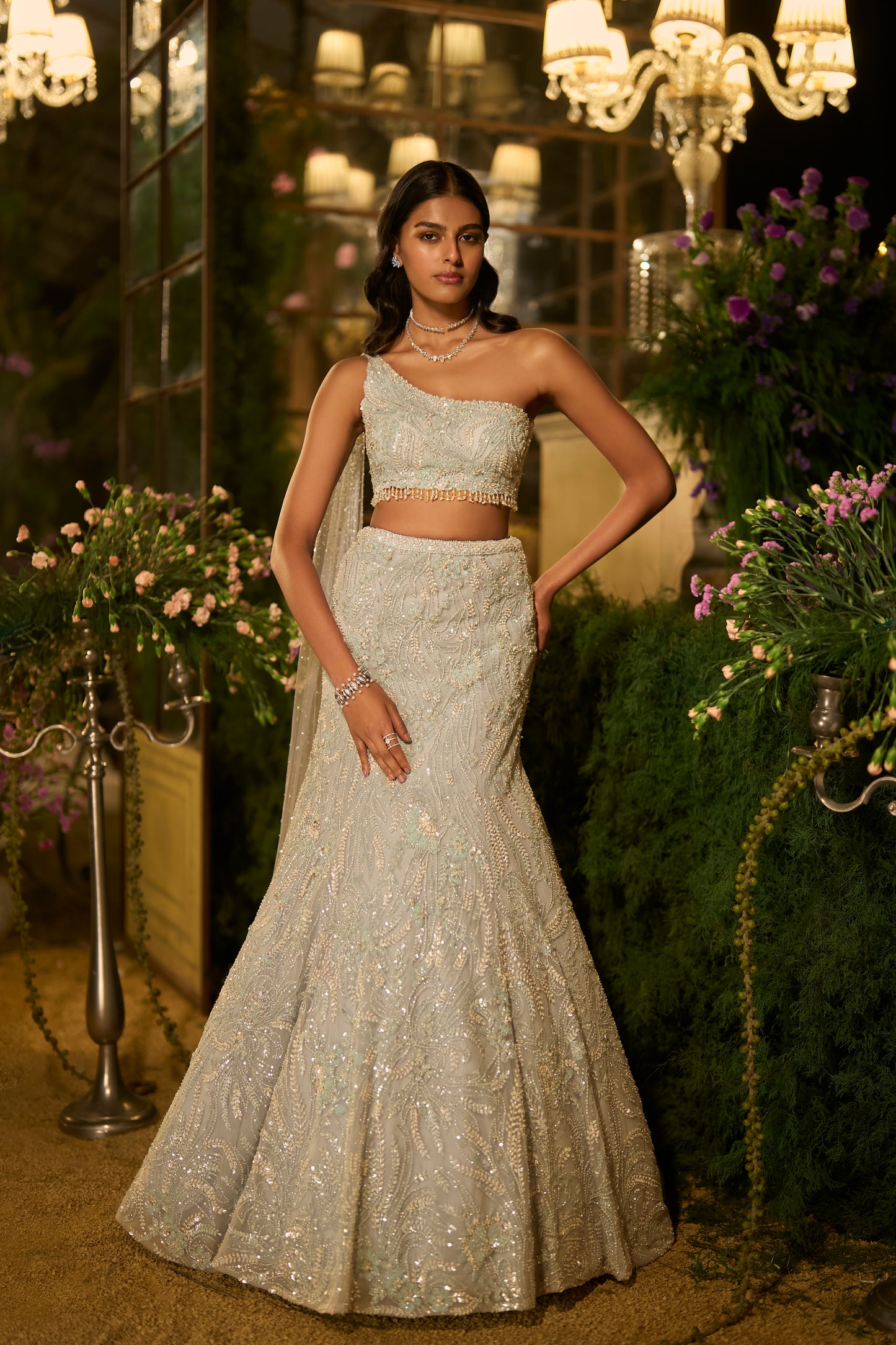 Periwinkle  Blue Skirt Set