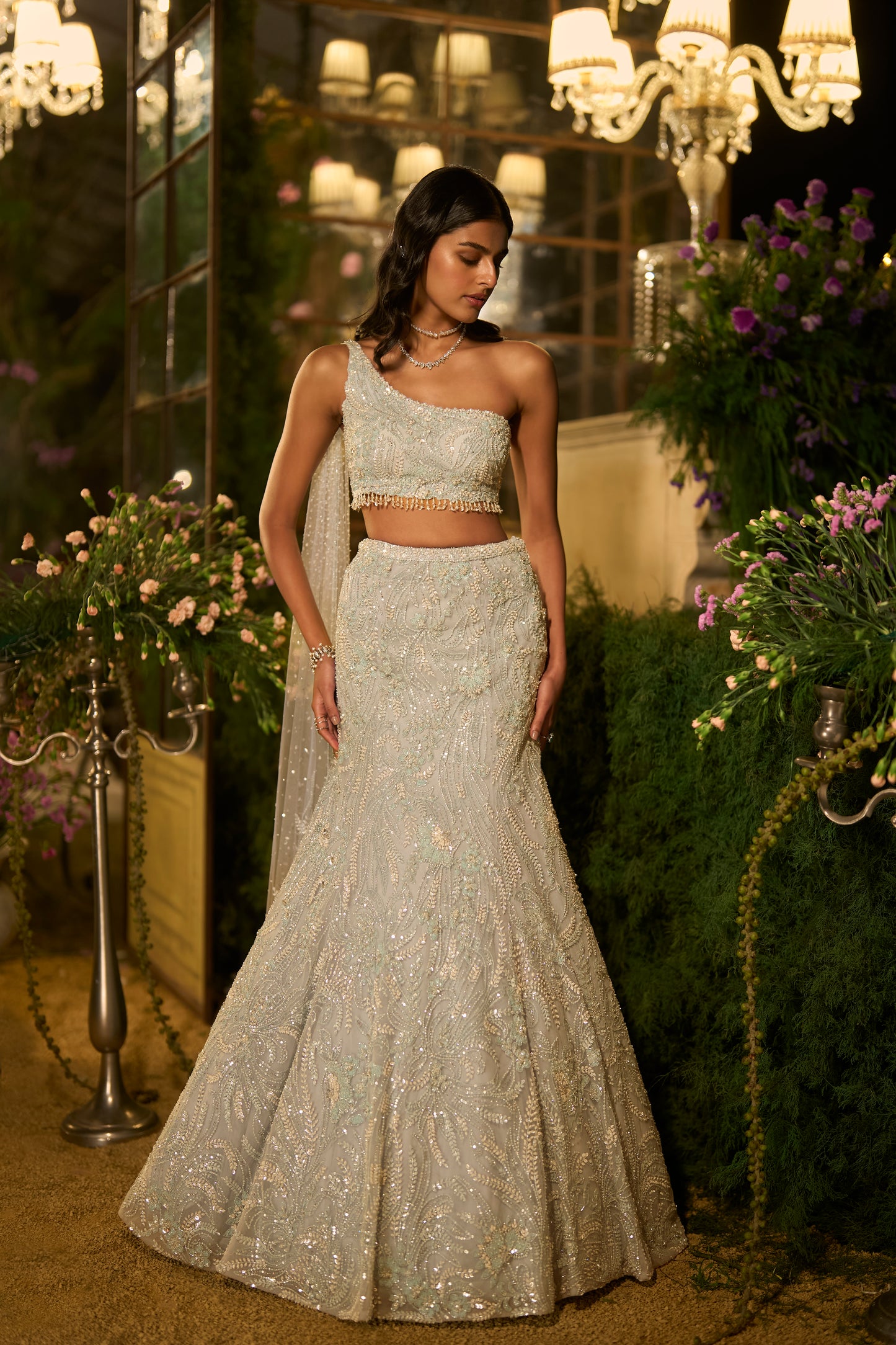 Periwinkle  Blue Skirt Set