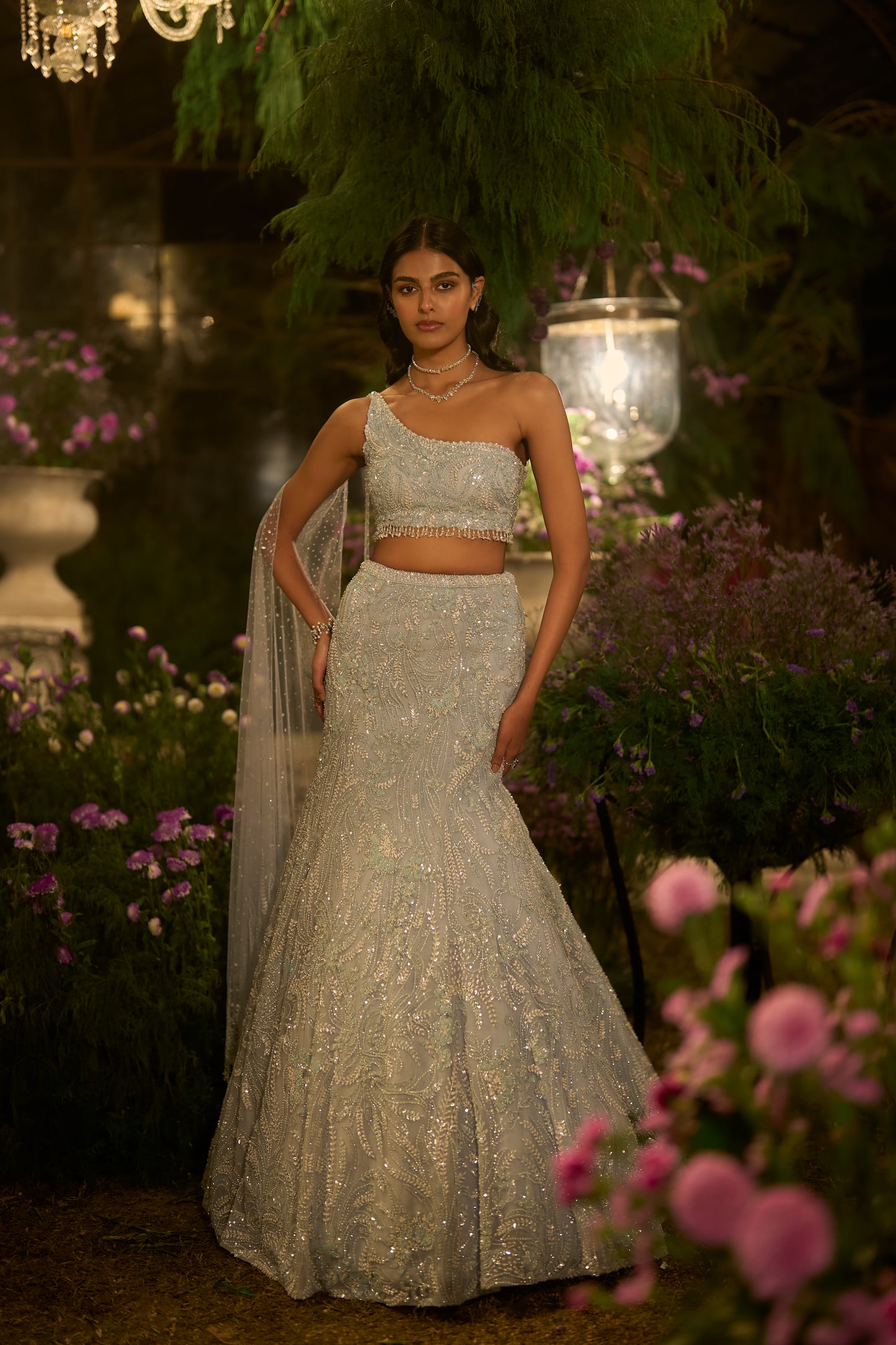 Periwinkle  Blue Skirt Set