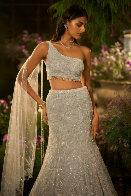 Periwinkle  Blue Skirt Set