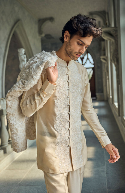 Ivory Nude Jacket Set