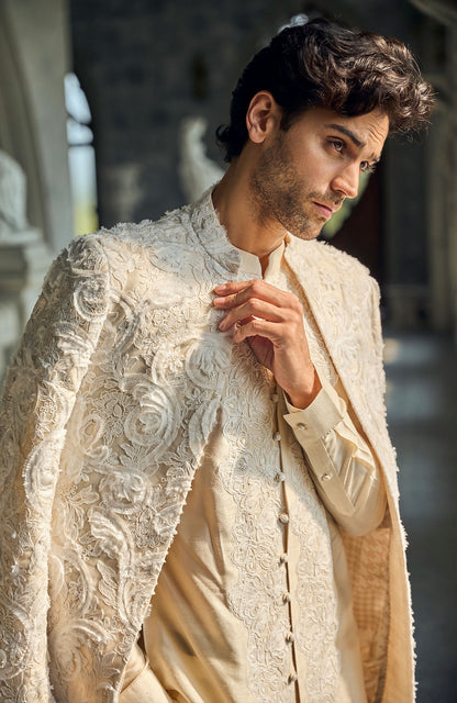 Ivory Nude Jacket Set